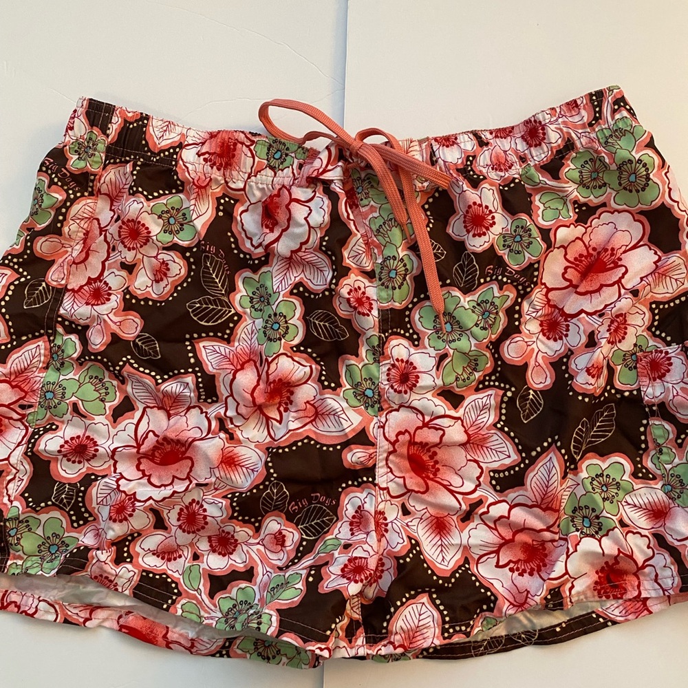 Y2K Big Dogs floral board shorts
